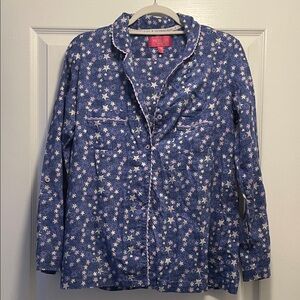 Victoria's Secret Blue Starry Night Pajama Top